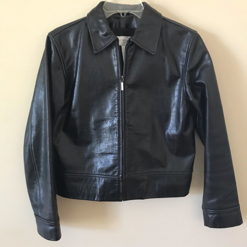 Liz Claiborne Motorcycle Leather Jacket
